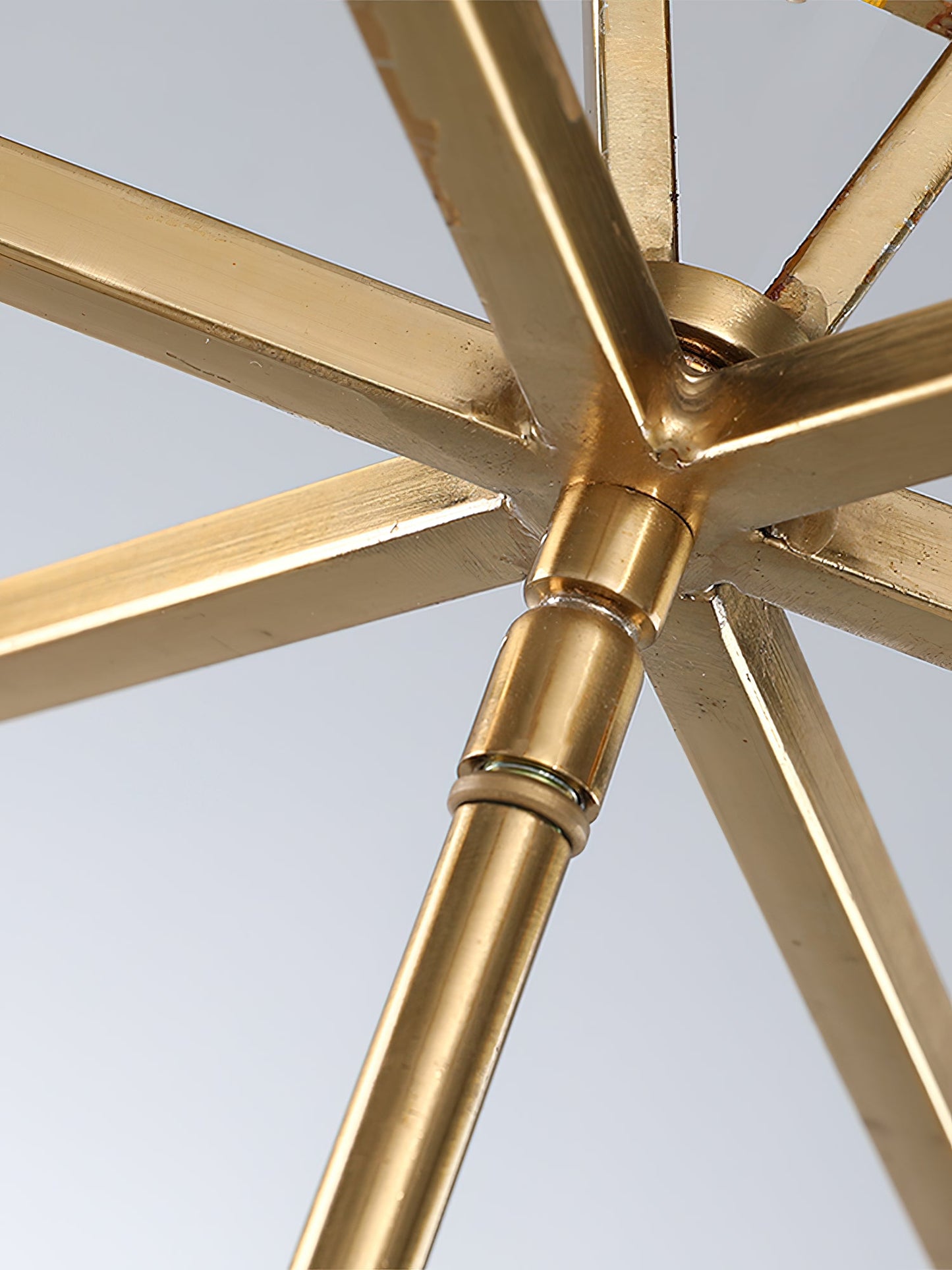 Palais Lantern Pendant Light - Open Geometric Gold Lantern Chandelier
