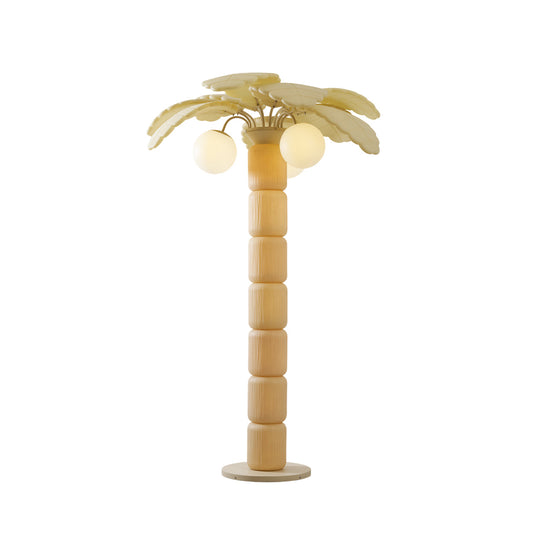 Palm Beach Outdoor Floor Lamp - Weatherproof Stainless Steel & PE Shade Light
