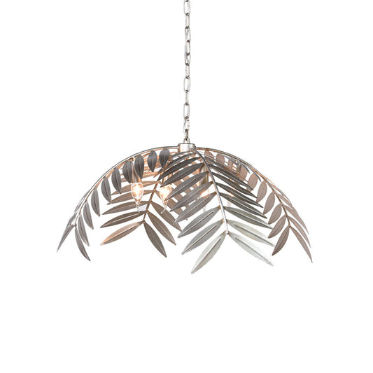 Palm Pendant Light - Art Deco Gold Cascading Palm Leaf Chandelier