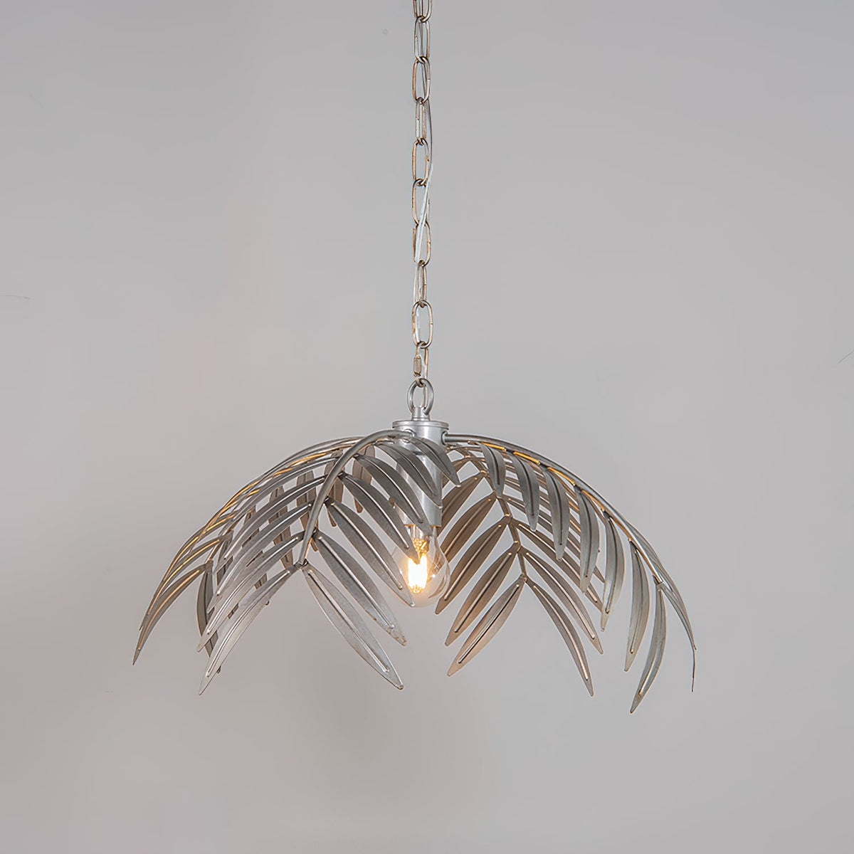 Palm Pendant Light - Art Deco Gold Cascading Palm Leaf Chandelier