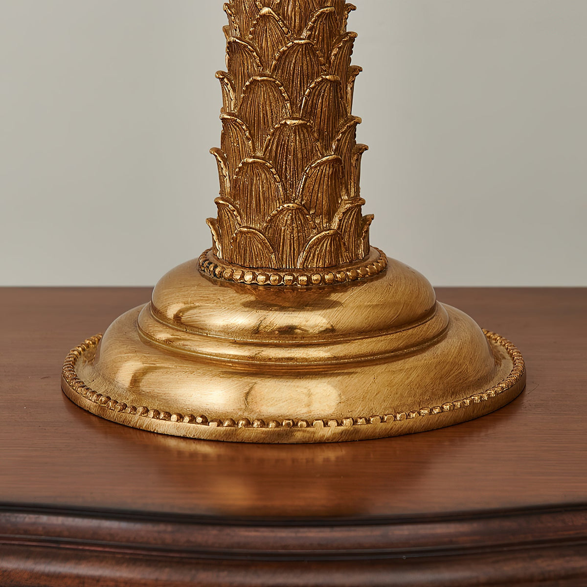Palm Tree Table Lamp - Sculptural Brass Botanical Light