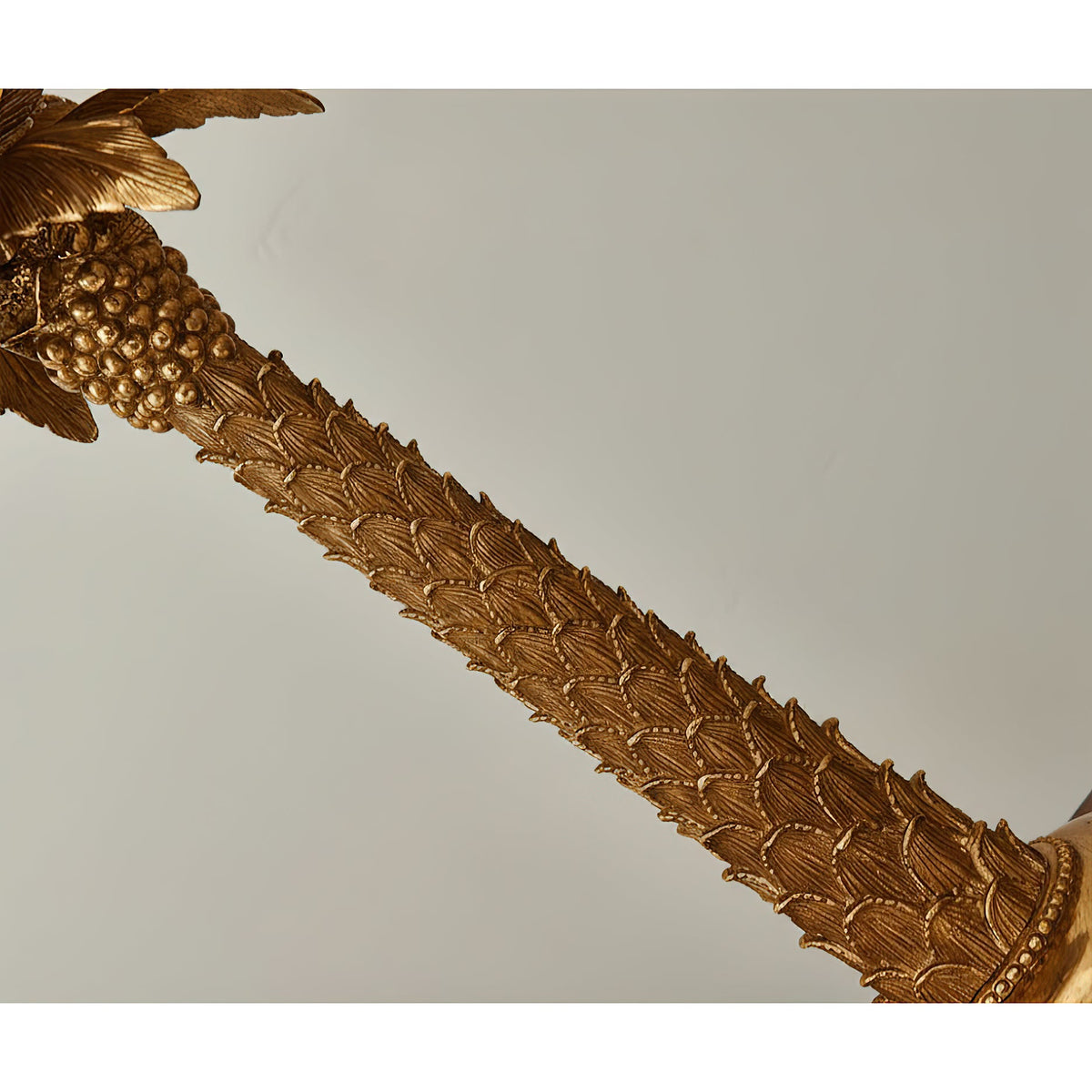 Palm Tree Table Lamp - Sculptural Brass Botanical Light