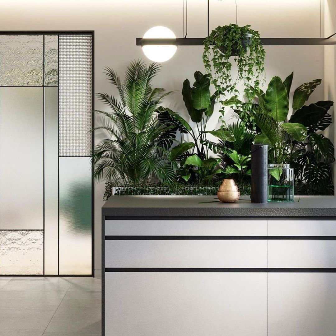 Palma Pendant Lamp - Floating Globe Light & Integrated Planter