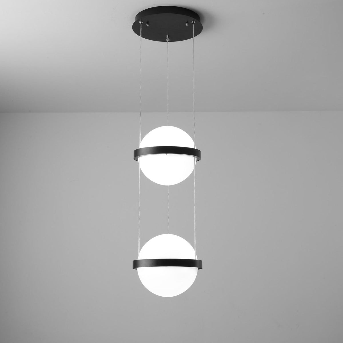 Palma Pendant Lamp - Floating Globe Light & Integrated Planter