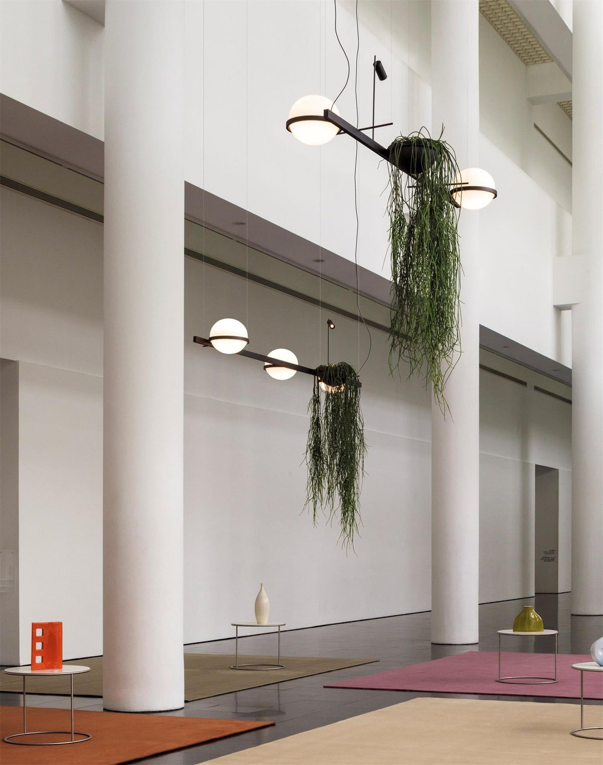 Palma Pendant Lamp - Floating Globe Light & Integrated Planter