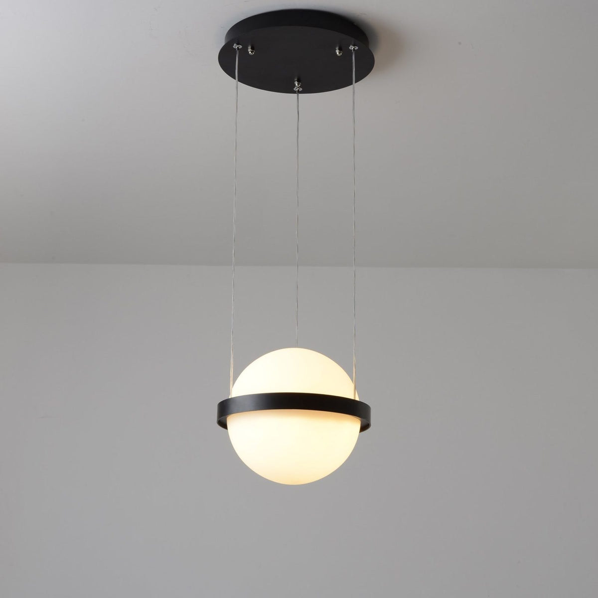 Palma Pendant Lamp - Floating Globe Light & Integrated Planter