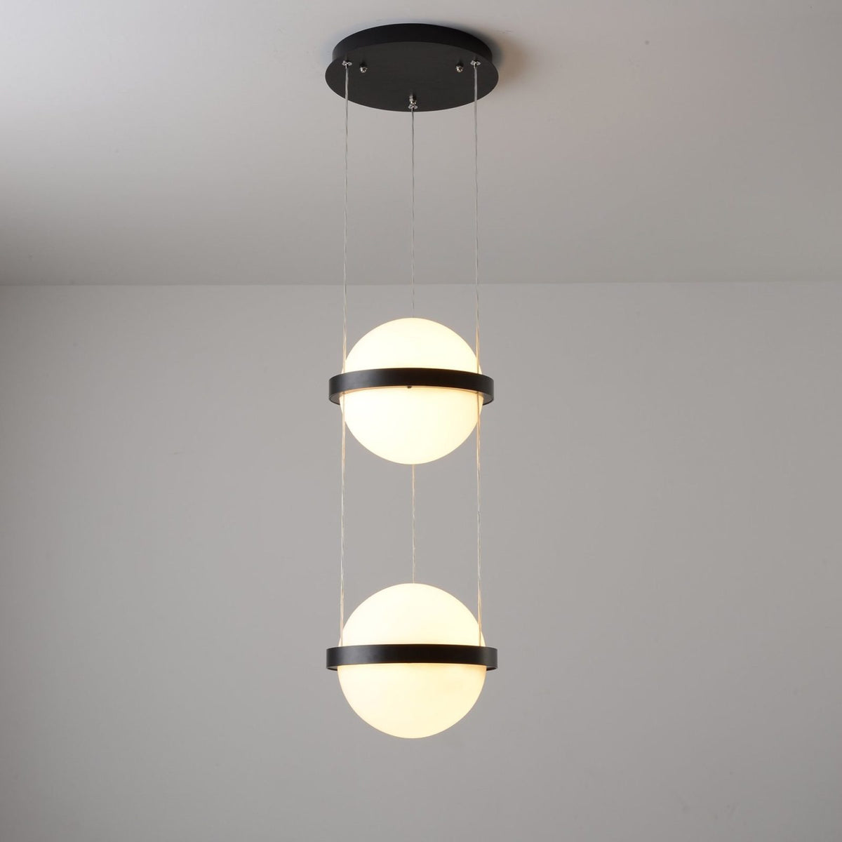 Palma Pendant Lamp - Floating Globe Light & Integrated Planter