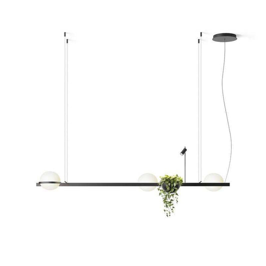 Palma Pendant Lamp - Floating Globe Light & Integrated Planter