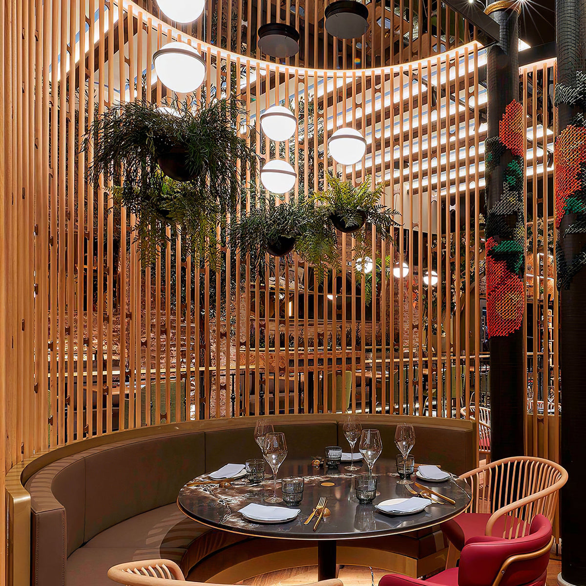 Palma Pendant Lamp - Floating Globe Light & Integrated Planter