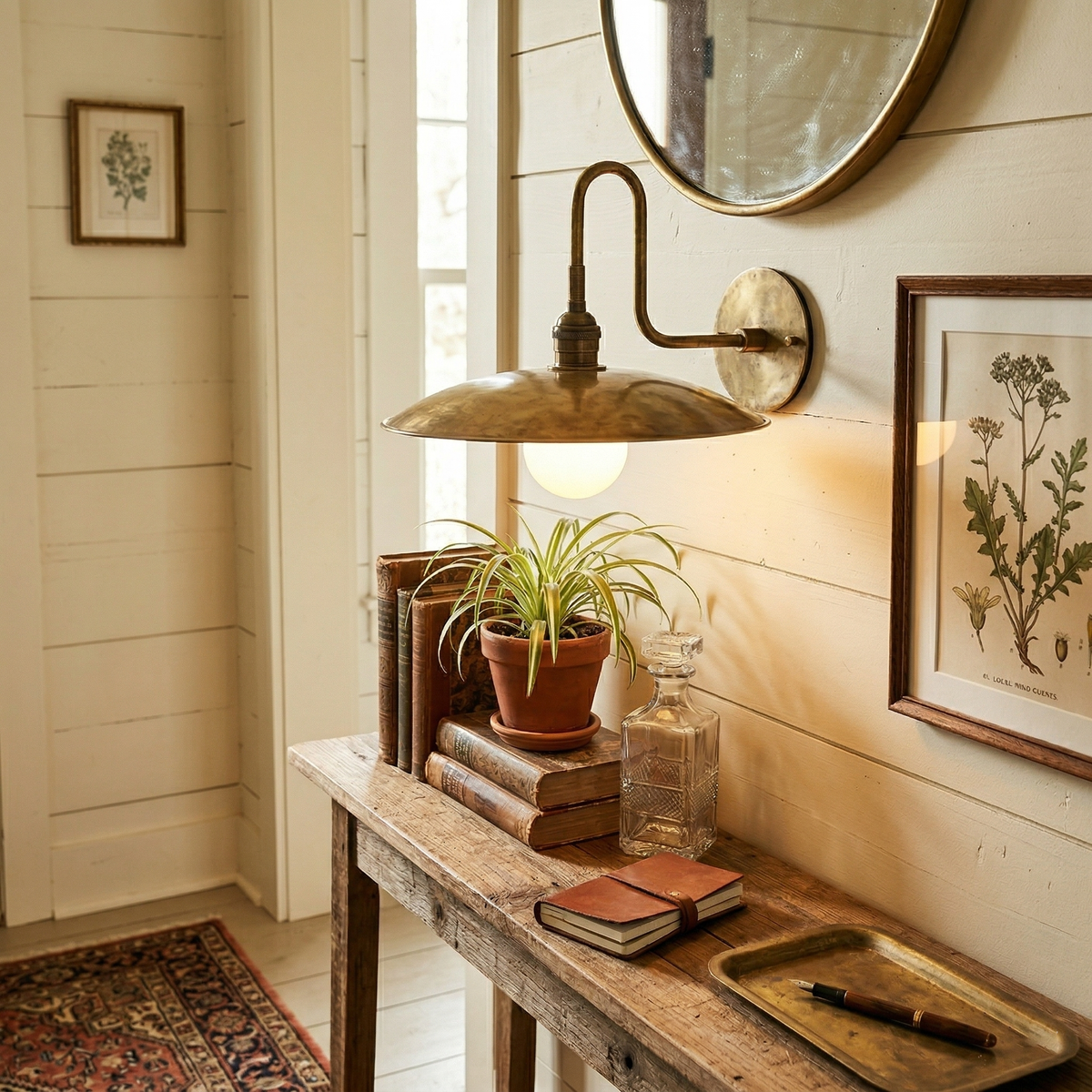 Cantina Wall Lamp – Parisian Modern Articulated Antique Brass Wall Sconce
