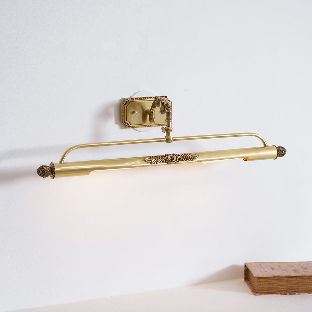 Pania Brass Wall Lamp - Picture Frame Picture Light in Antique Brass