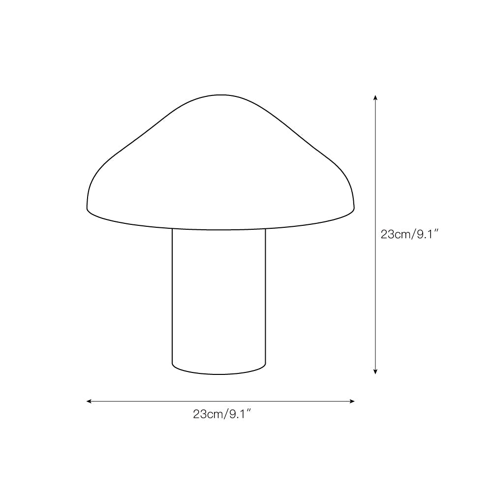 Pao Portable Table Lamp - Wireless Rechargeable Mushroom Light