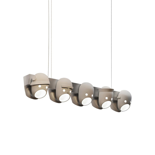 Party Chandelier - Surrealist Multi-Character Face Chandelier | Avant-Garde Resin Art Pendant
