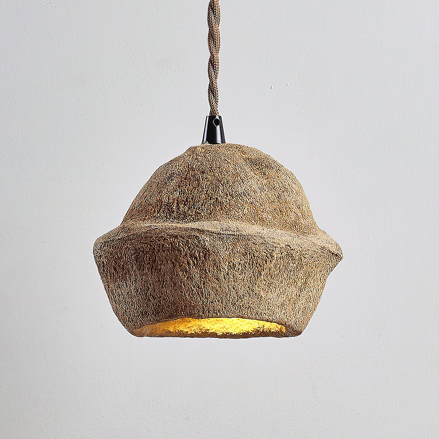 Patchvara Pendant Lamp - Natural Monkey Bowl Tree Husk Pendant | Modern Organic Fruit Shell Lighting