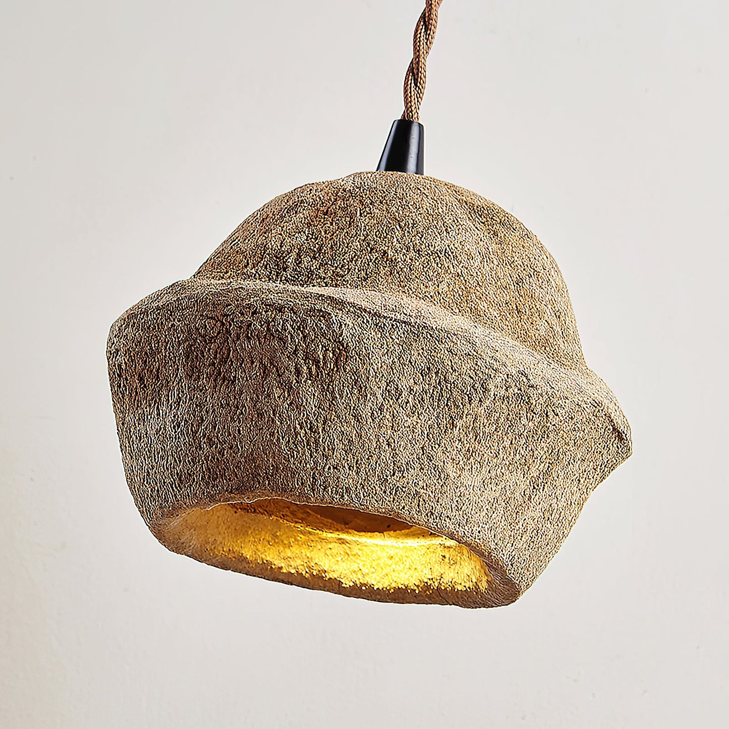 Patchvara Pendant Lamp - Natural Monkey Bowl Tree Husk Pendant | Modern Organic Fruit Shell Lighting