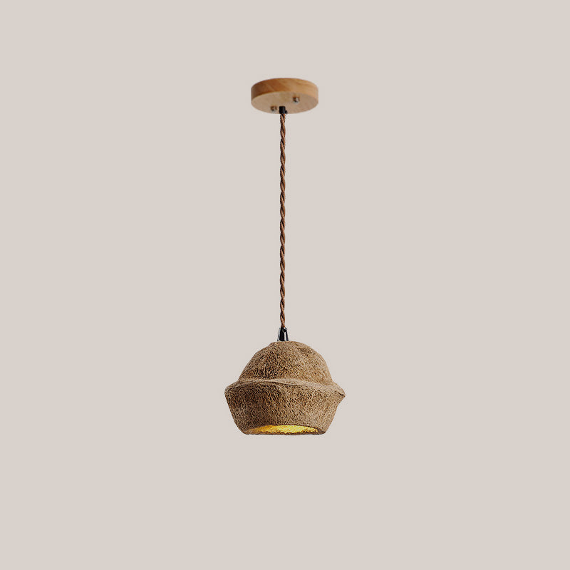 Patchvara Pendant Lamp - Natural Monkey Bowl Tree Husk Pendant | Modern Organic Fruit Shell Lighting