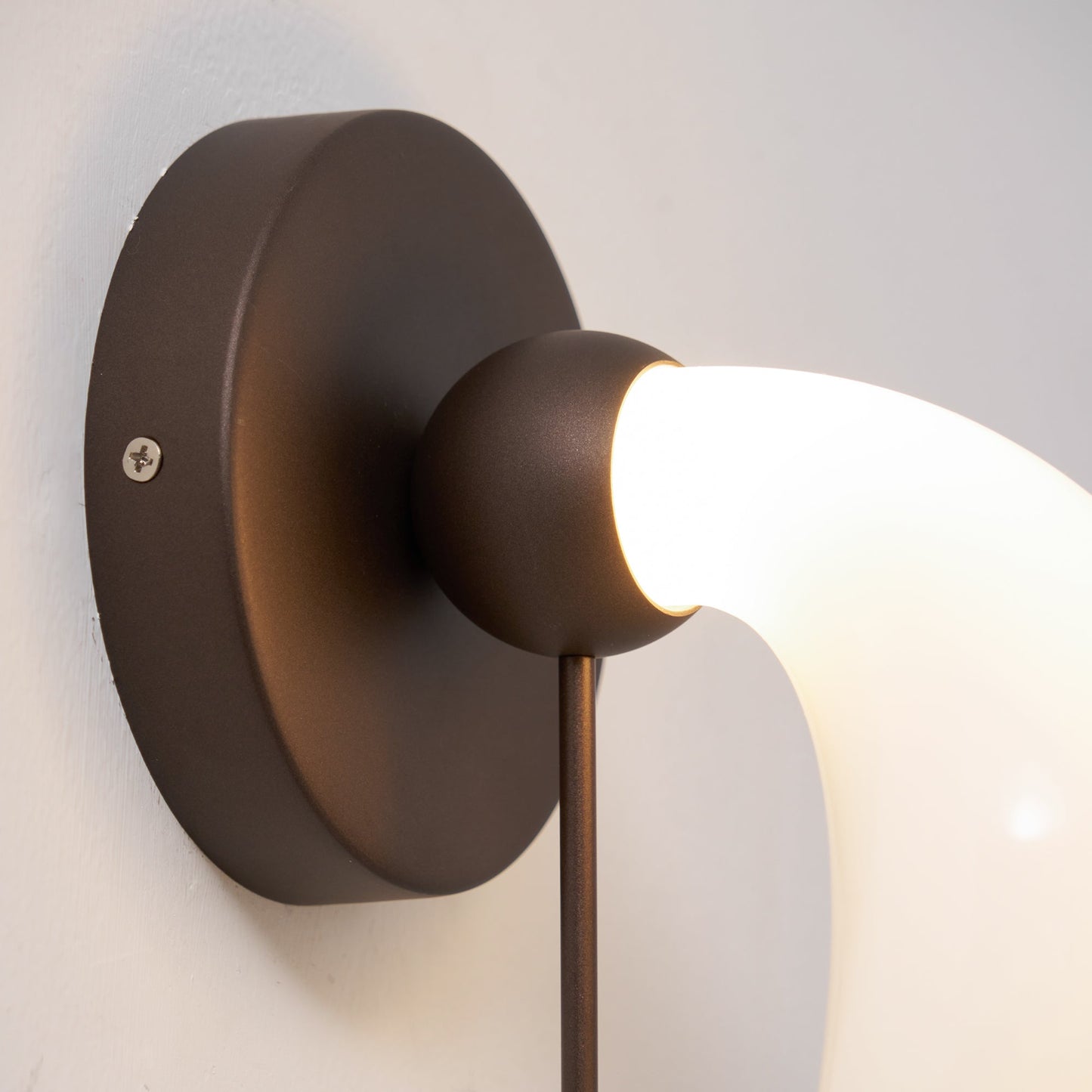 Patty Wall Lamp - Murano Glass Crescent & Solid Brass Beaded Sconce | Heirloom Jewelry Inspired Lighting