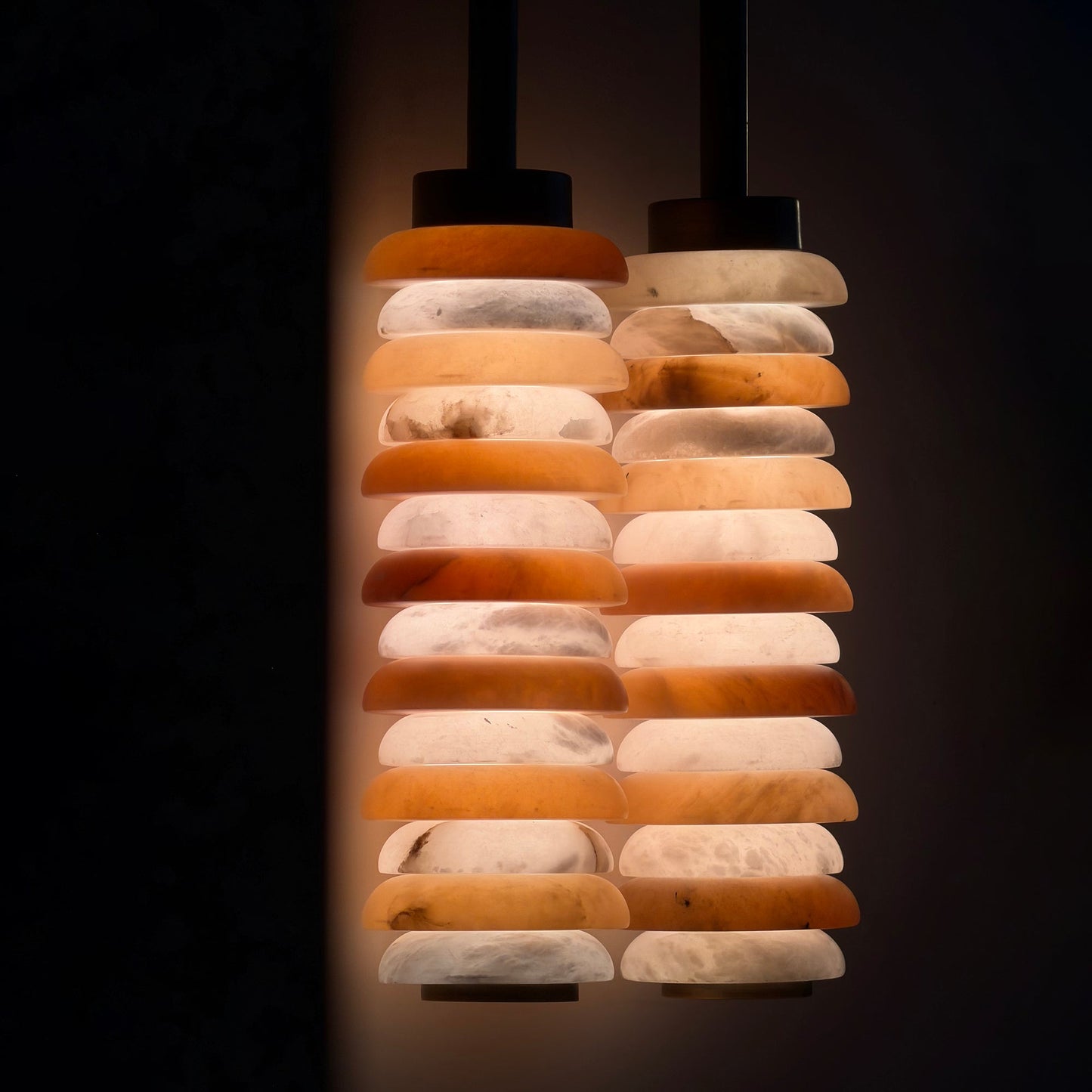 Payson Alabaster Wall Lamp - Natural Spanish Stone & Solid Brass LED Sconce | Modern Organic Luxury