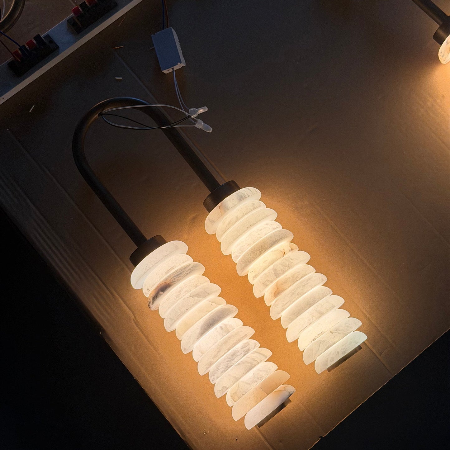 Payson Alabaster Wall Lamp - Natural Spanish Stone & Solid Brass LED Sconce | Modern Organic Luxury