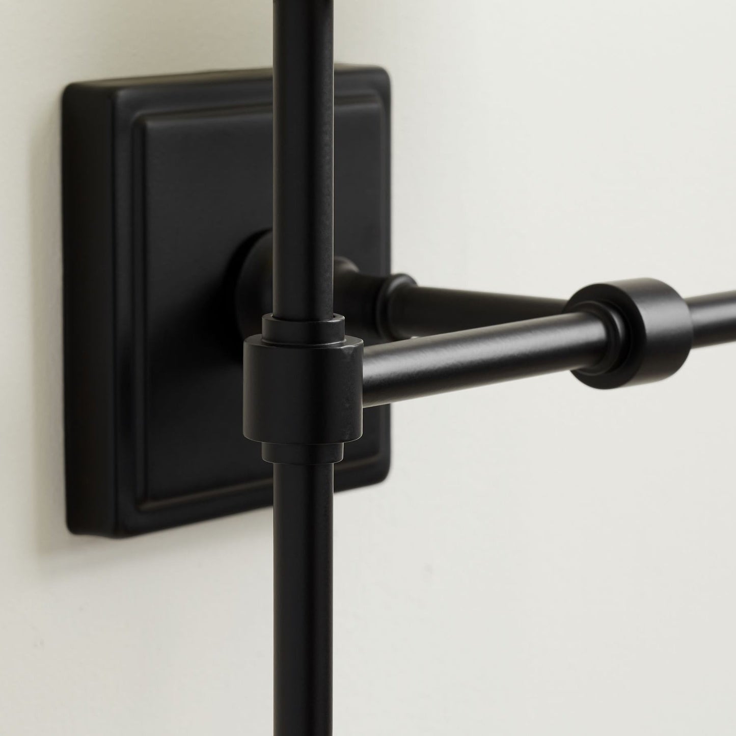 Hillsdale Wall Lamp - Modern Flared Shade Sconce with Square Backplate