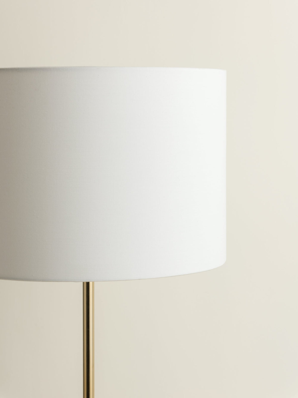 Penn Table Lamp - Black Marble Curved Body & Linen Drum Shade