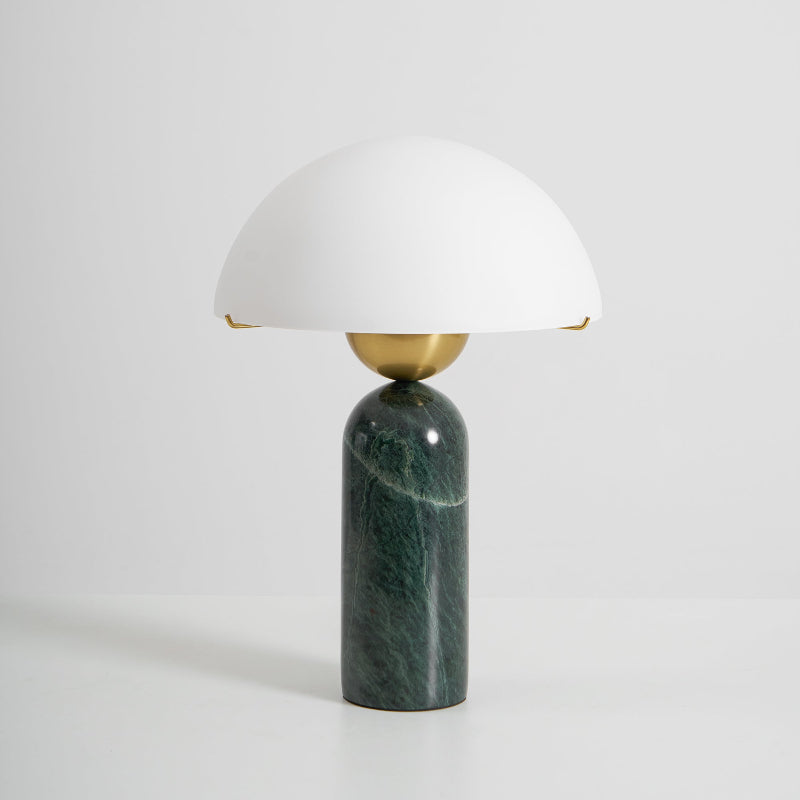 Peono Alabaster Table Lamp - Hand-Cut Natural Stone & Gold Accent Light