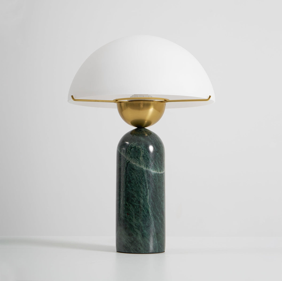 Peono Alabaster Table Lamp - Hand-Cut Natural Stone & Gold Accent Light