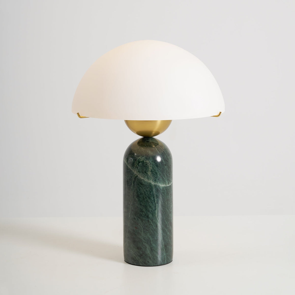 Peono Alabaster Table Lamp - Hand-Cut Natural Stone & Gold Accent Light