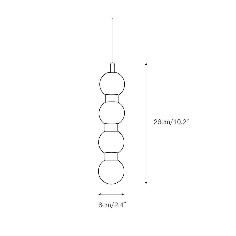 Perle Alabaster Pendant Lamp - Natural Stone Column & Stainless Steel Light