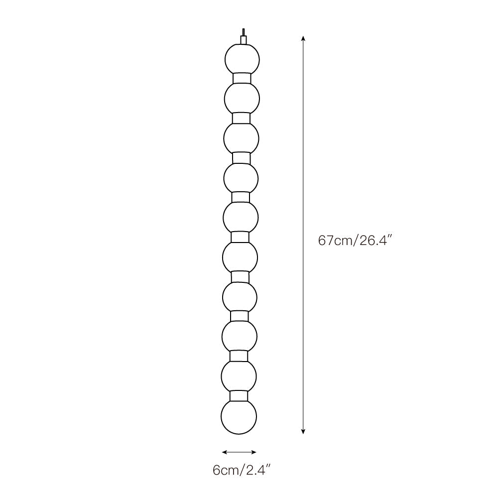Perle Alabaster Pendant Lamp - Natural Stone Column & Stainless Steel Light