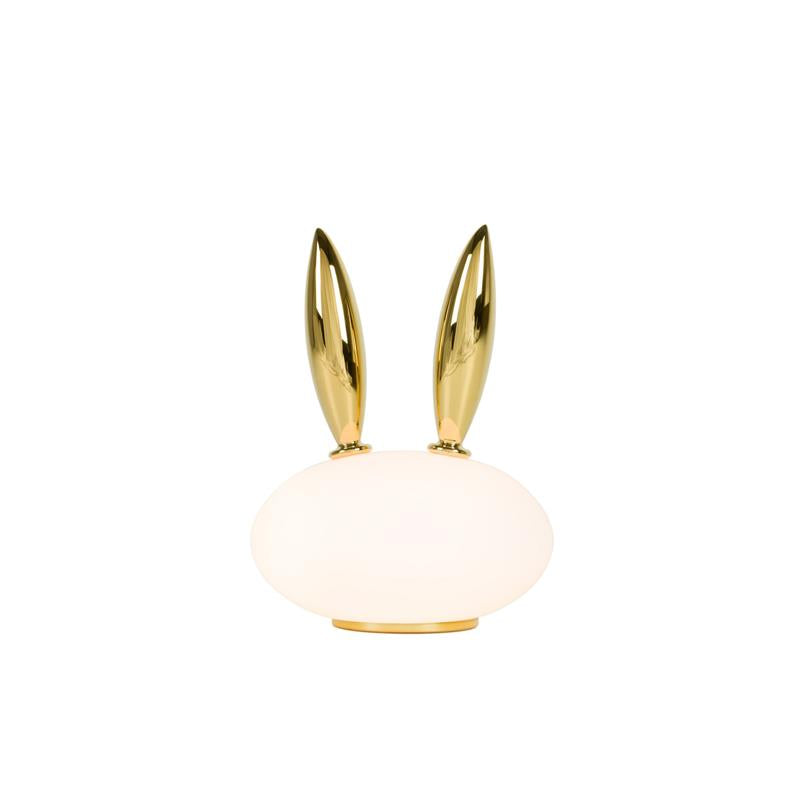 Pet Table Lamp - Whimsical Glass & Gold Animal Companion Light
