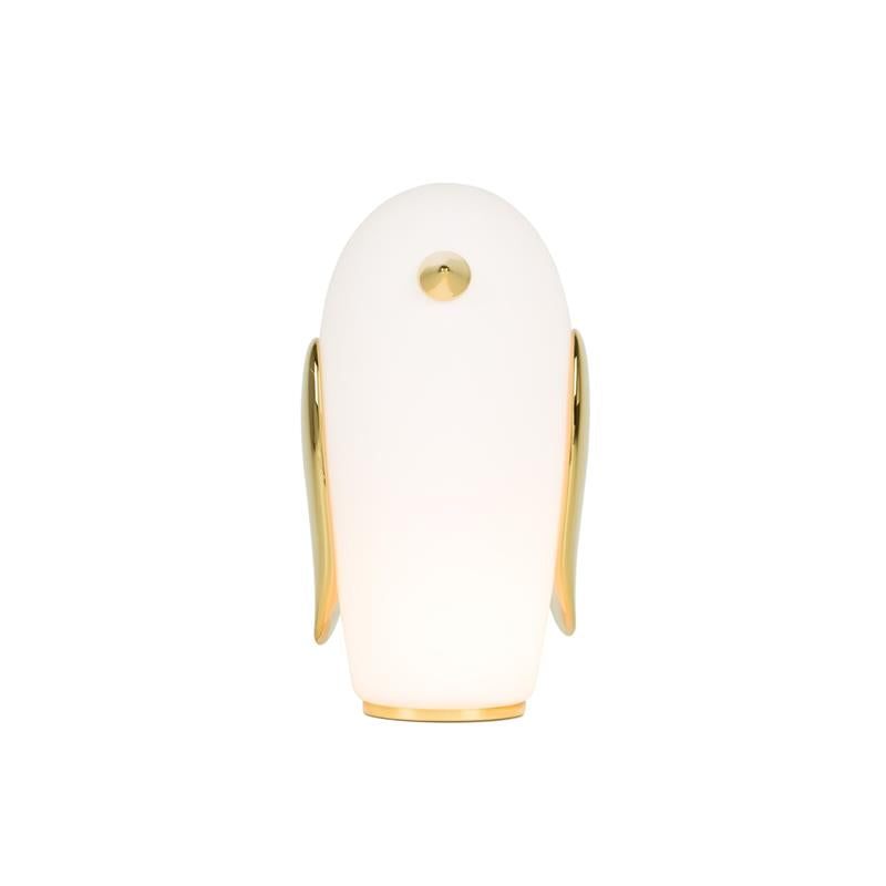 Pet Table Lamp - Whimsical Glass & Gold Animal Companion Light