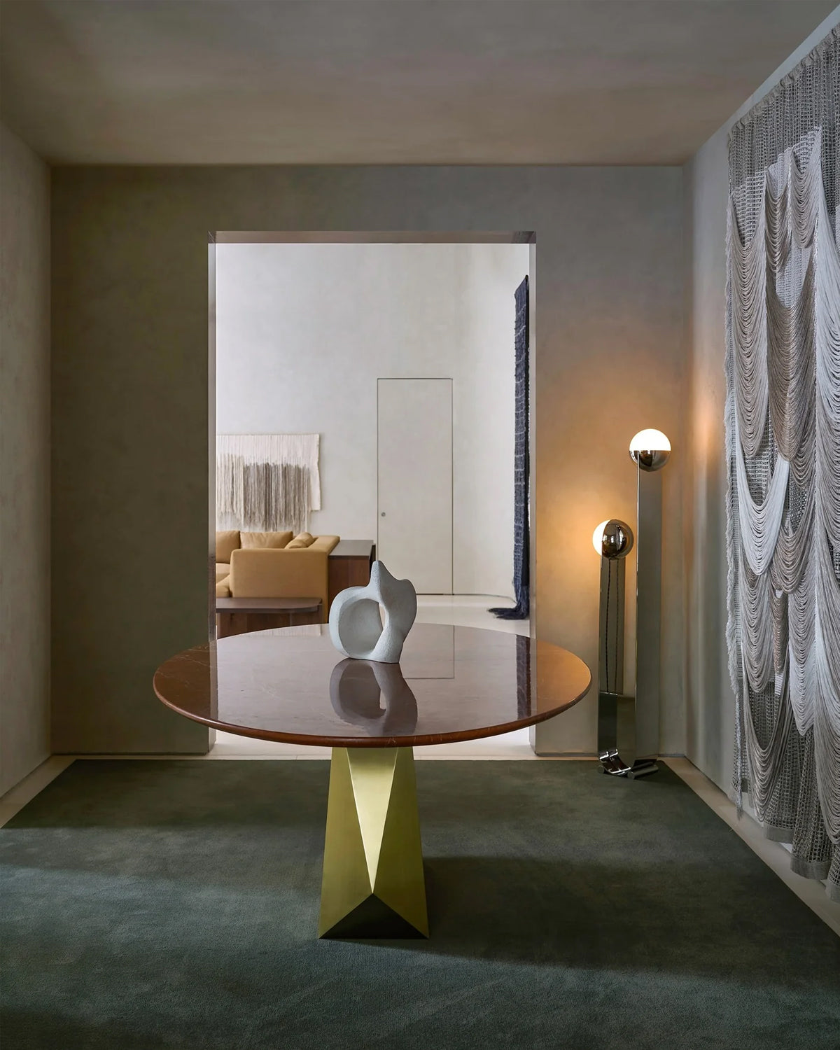 Pete & Nora Floor Lamp - Modern Dual Hand-Blown Glass Orb Light