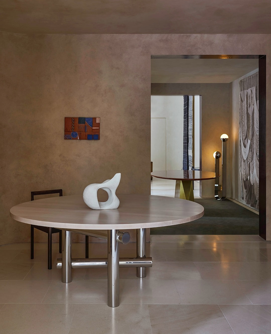 Pete & Nora Floor Lamp - Modern Dual Hand-Blown Glass Orb Light