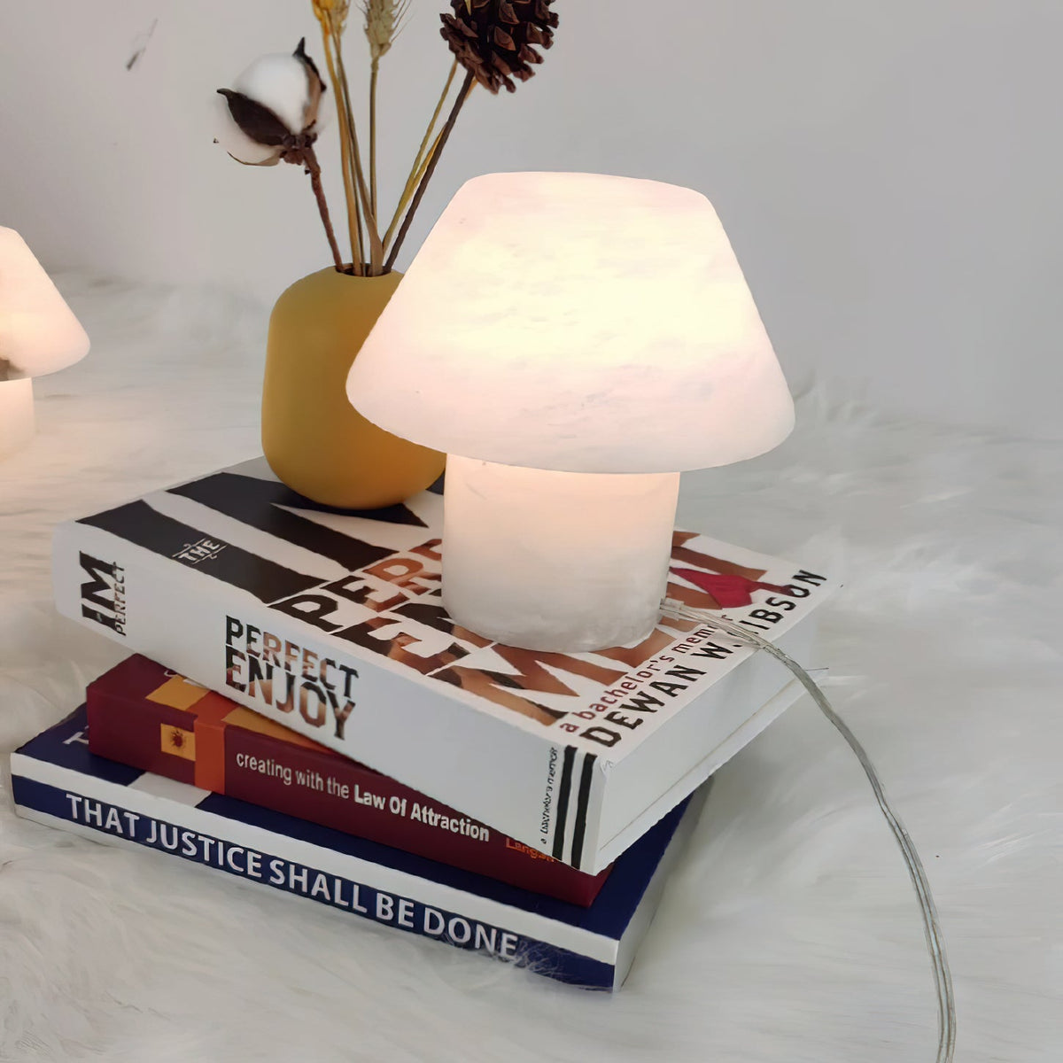 Petra Alabaster Table Lamp - Organic Spanish Stone Orb Light