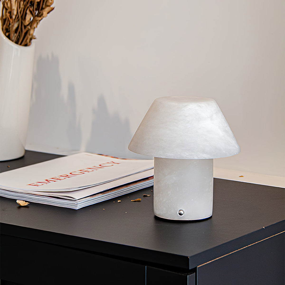 Petra Alabaster Table Lamp - Organic Spanish Stone Orb Light