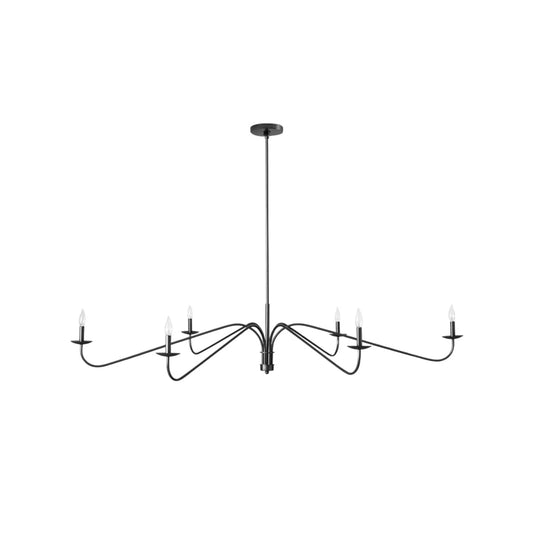 Philomena Chandelier - Modern Brass Sweeping Candelabra Light