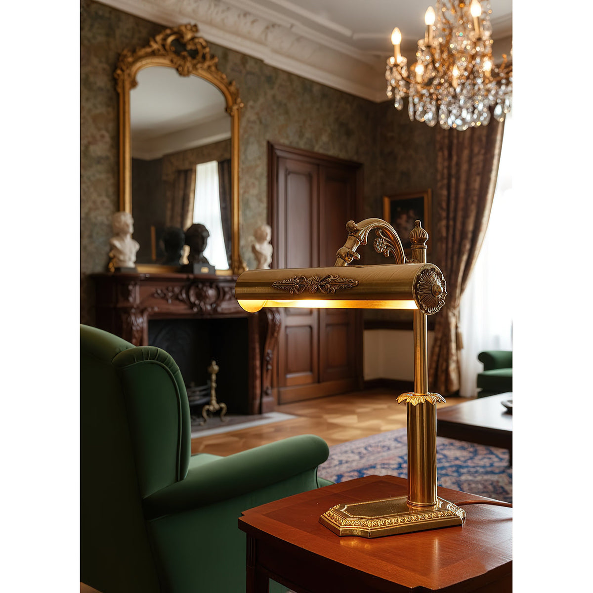 Piano Mate Table Lamp - Solid Brass Task Light & Desk Sconce