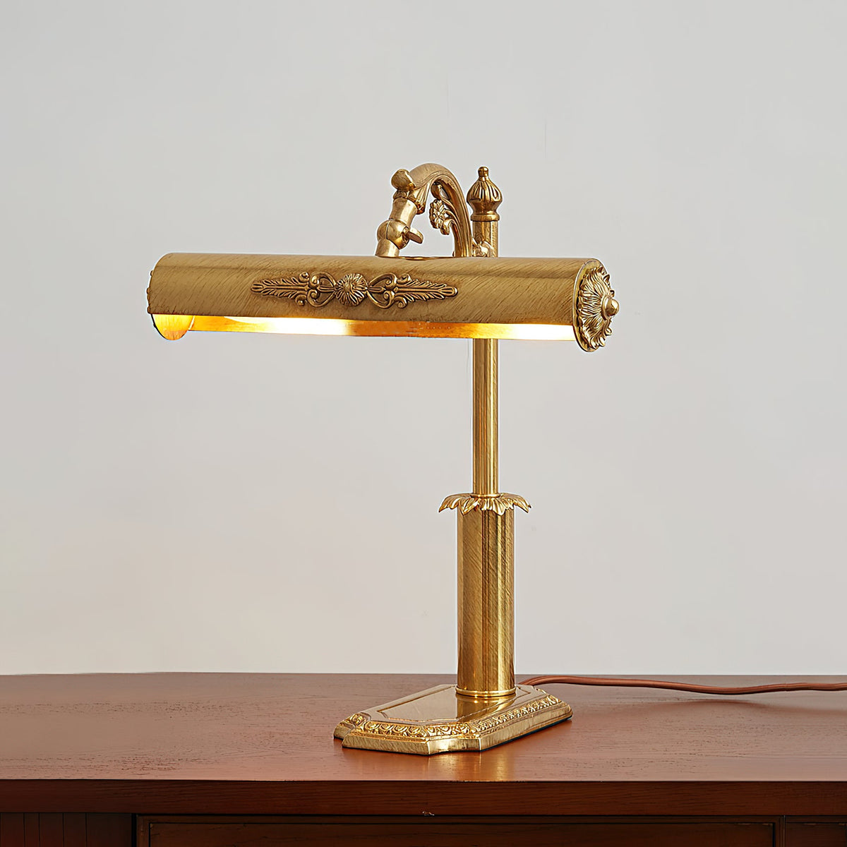 Piano Mate Table Lamp - Solid Brass Task Light & Desk Sconce