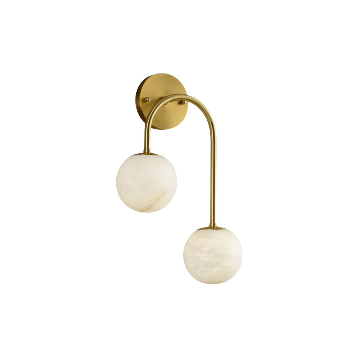 Pietro Alabaster Wall Lamp - Organic Snowflake Stone Sconce