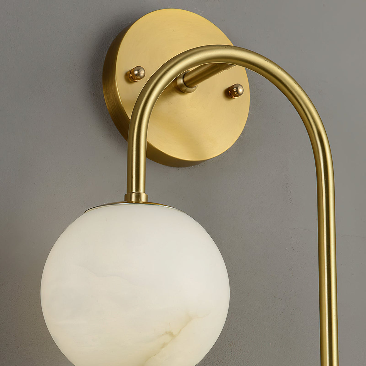 Pietro Alabaster Wall Lamp - Organic Snowflake Stone Sconce