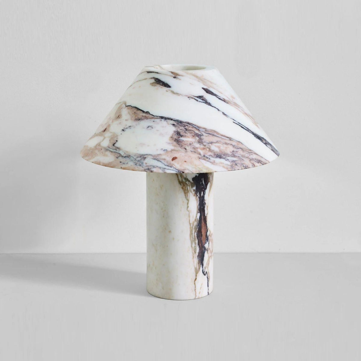 Pillar Stone Table Lamp - Translucent Solid Marble Accent Light