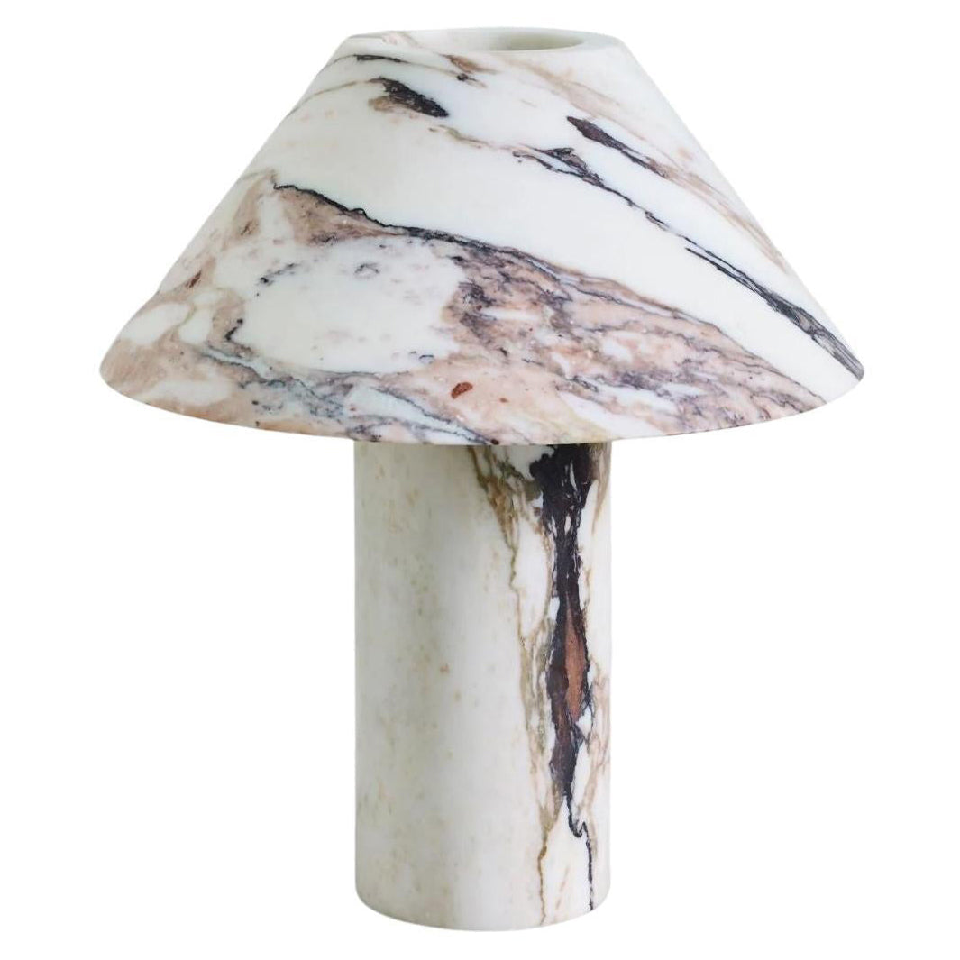 Pillar Stone Table Lamp - Translucent Solid Marble Accent Light