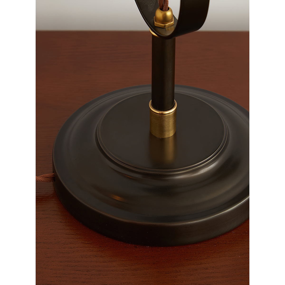 Pimlico Table Lamp - Solid Brass & Matte Black Executive Task Light