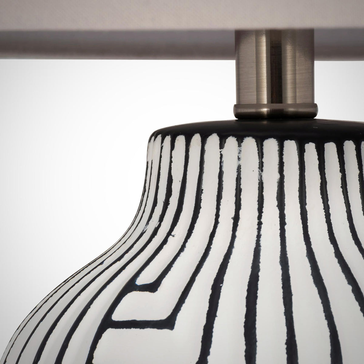 Pontarelli Table Lamp - Modern Sculptural Solid Wood & Fabric Shade Accent