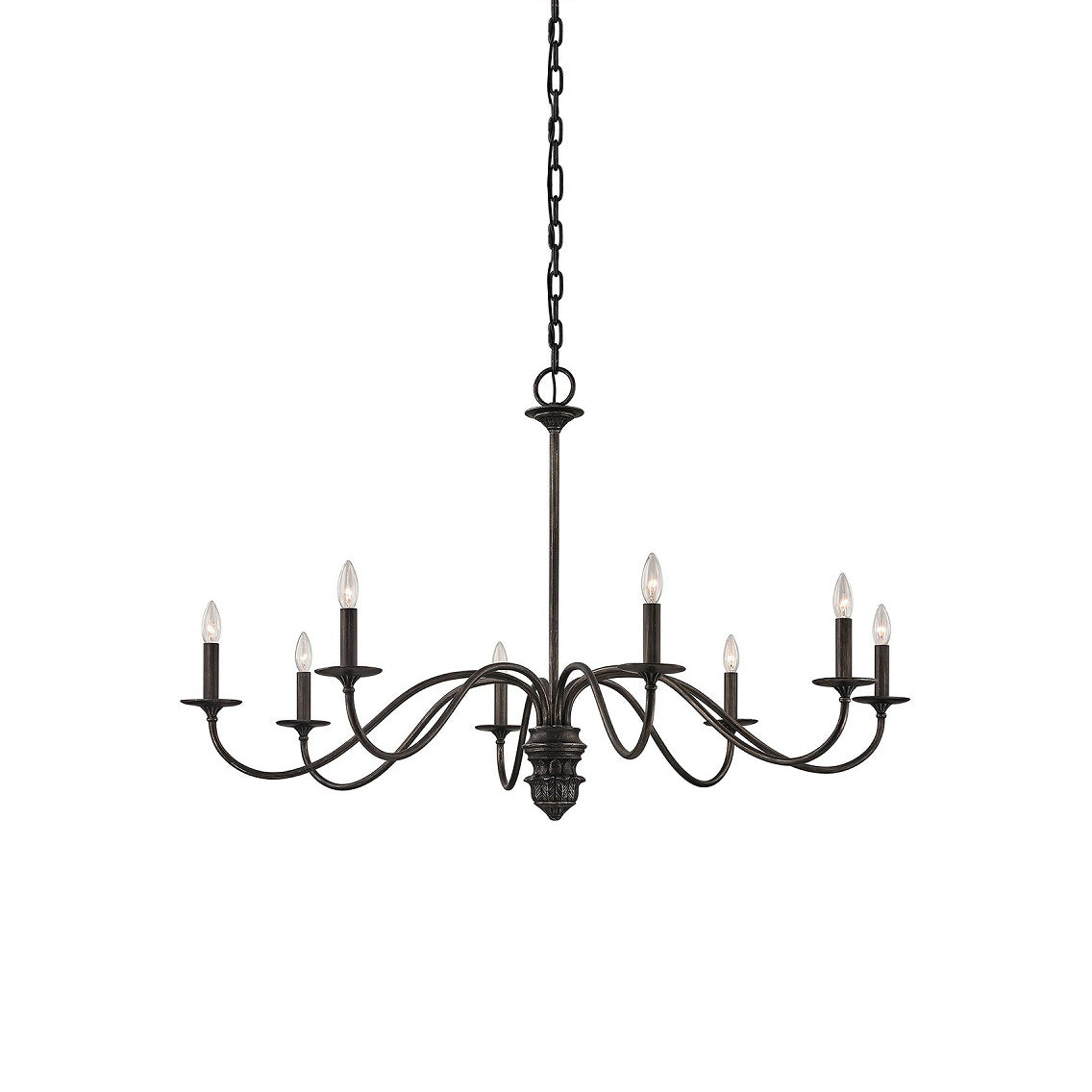 Poppy Hill Chandelier - Modern Gothic Matte Black Candelabra Light