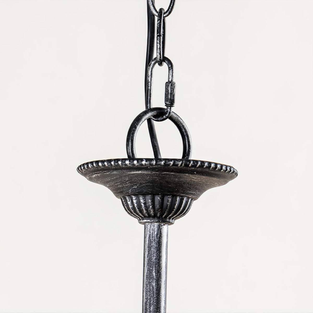 Poppy Hill Chandelier - Modern Gothic Matte Black Candelabra Light