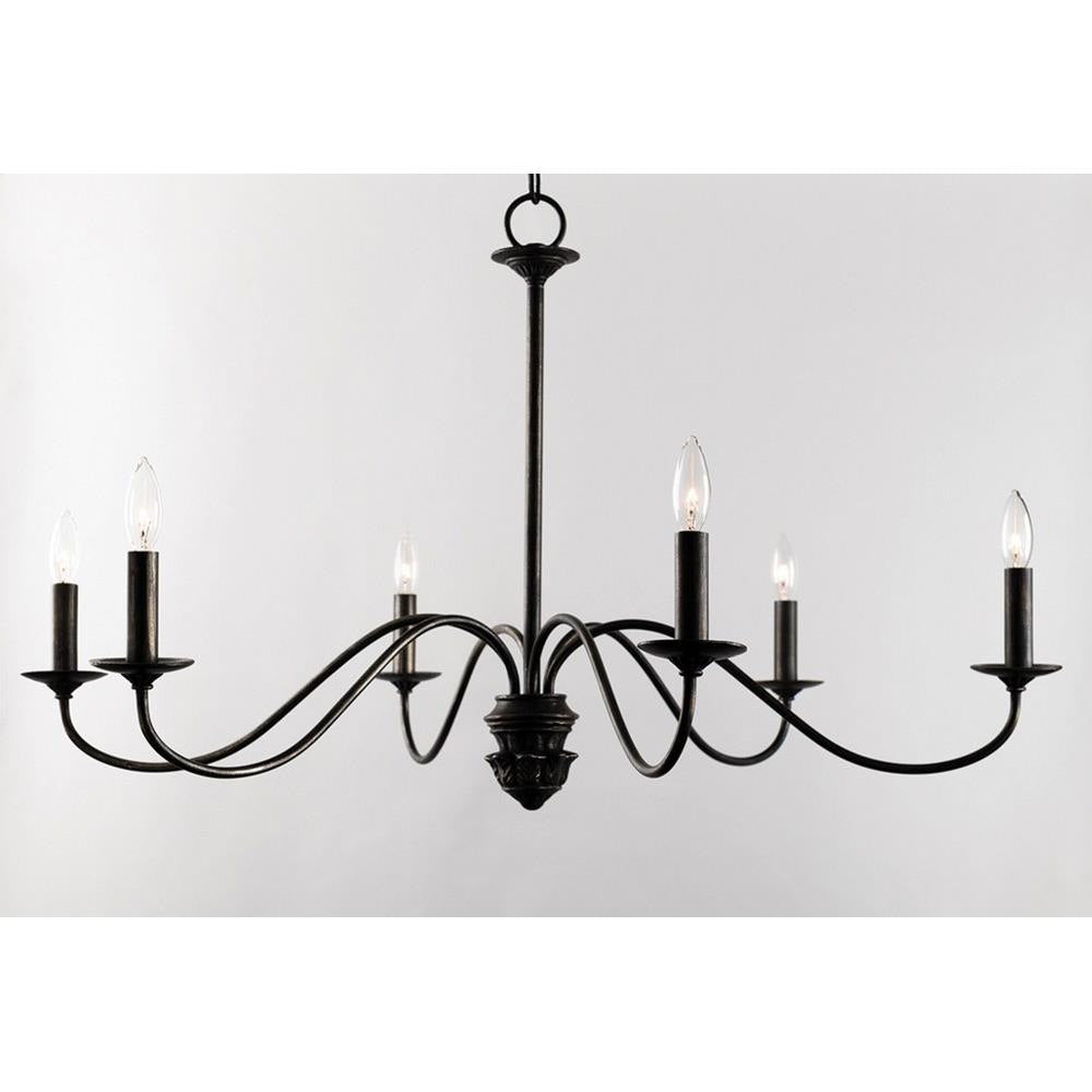 Poppy Hill Chandelier - Modern Gothic Matte Black Candelabra Light