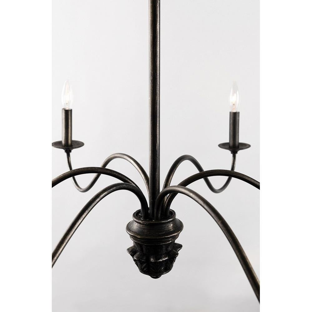 Poppy Hill Chandelier - Modern Gothic Matte Black Candelabra Light