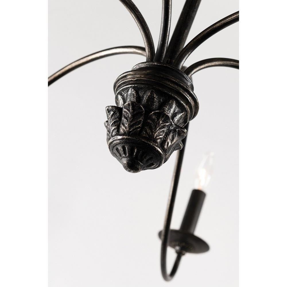 Poppy Hill Chandelier - Modern Gothic Matte Black Candelabra Light